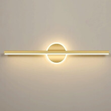 Linear Led Vanity Lights Brushed Finish Bathroom Wall Light Over Mirror Strip Sconce 3000K 80Cm Or 40Cm For Cabinets