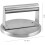Burger Press Stainless Steel Manual 14.3x9 Cm Silver For Cooking Steak Paninis 4