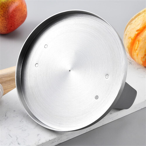 Burger Press Stainless Steel Manual 14.3x9 Cm Silver For Cooking Steak Paninis 2