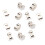50 Pcs Silver Plated Earring Back Stoppers 1