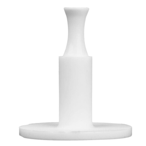 White Rubber Golf TEE Holder for Golf Driving Range Tees 2