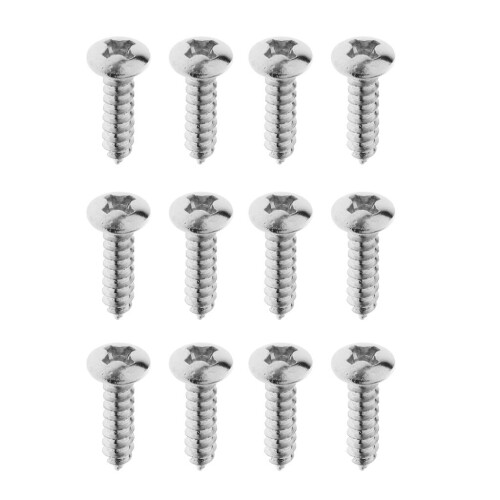 12pcs Pickguard Screws for ST - Silver Tone 2