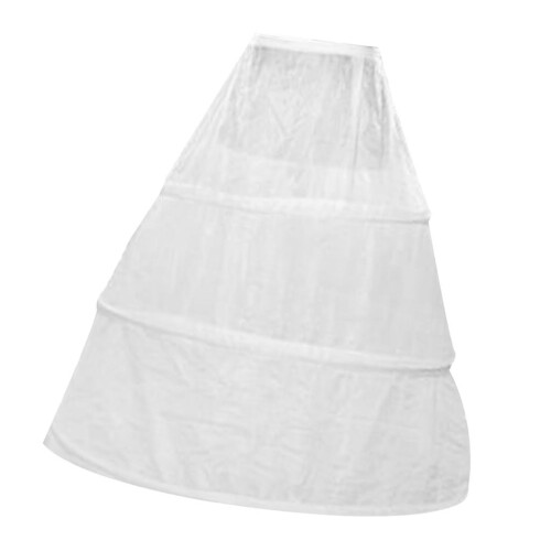 3 Hoop Bone Wedding Ball Gown Crinoline Petticoat 1