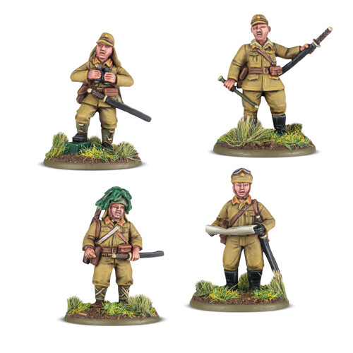 Bolt Action: Japanese platoon commanders - Tabletop Miniatures Wargame
