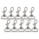 10pcs Swivel Trigger Snap Hooks Silver 40x23mm 1