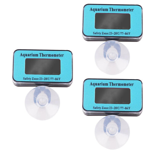 3-Pack Digital LCD Fish Tank Aquarium Temperature Meter Thermometer Su