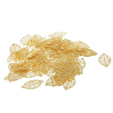 Alloy Golden Pierced Tree Leaf