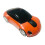 2.4G Wireless Car LED Optical Mouse USB Receiver for PC Laptop -Orange 3