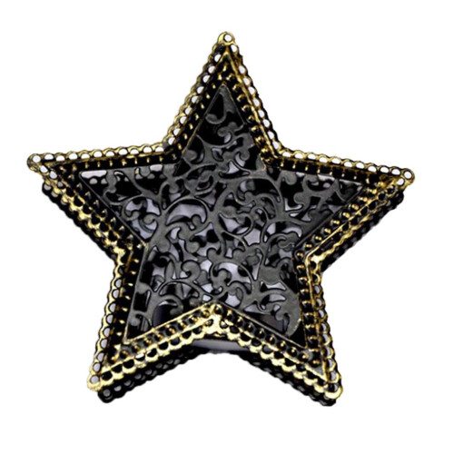 3D Hollow Star Moroccan Candlestick Candle Tea Light Holder Party Supl