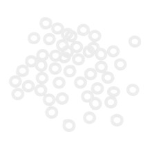 100 Pieces White Rubber Dart Stem Dart Shaft O-Rings Grommets Washers