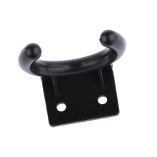 Black Universal C Shaped Microphone Clip/Holder Mount Flexible Plastic
