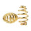 2 Piece Motorcycle 3" Barrel Coiled Solo Seat Springs for   Gold 1