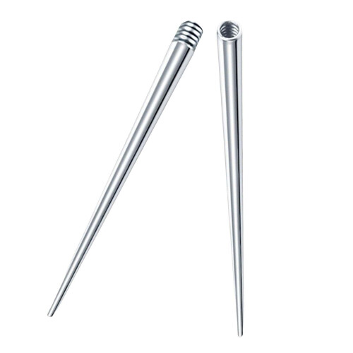 2xThreaded Taper for Threaded Jewelry Piercing Tool Stainless Steel fo 2