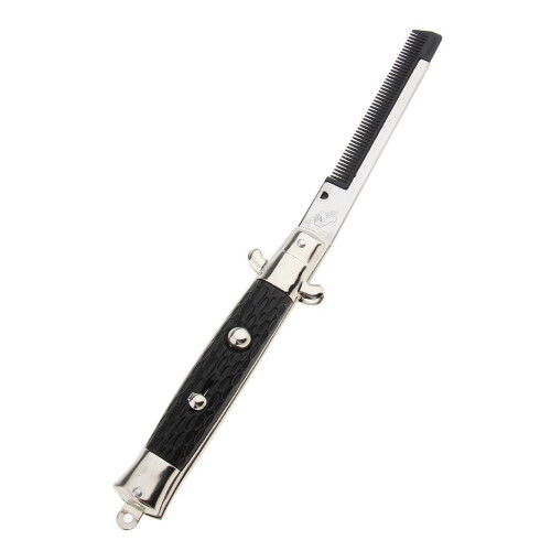 Push Button Pocket Comb Pocket Switchblade Folding Comb Novelty Gag Gi 1