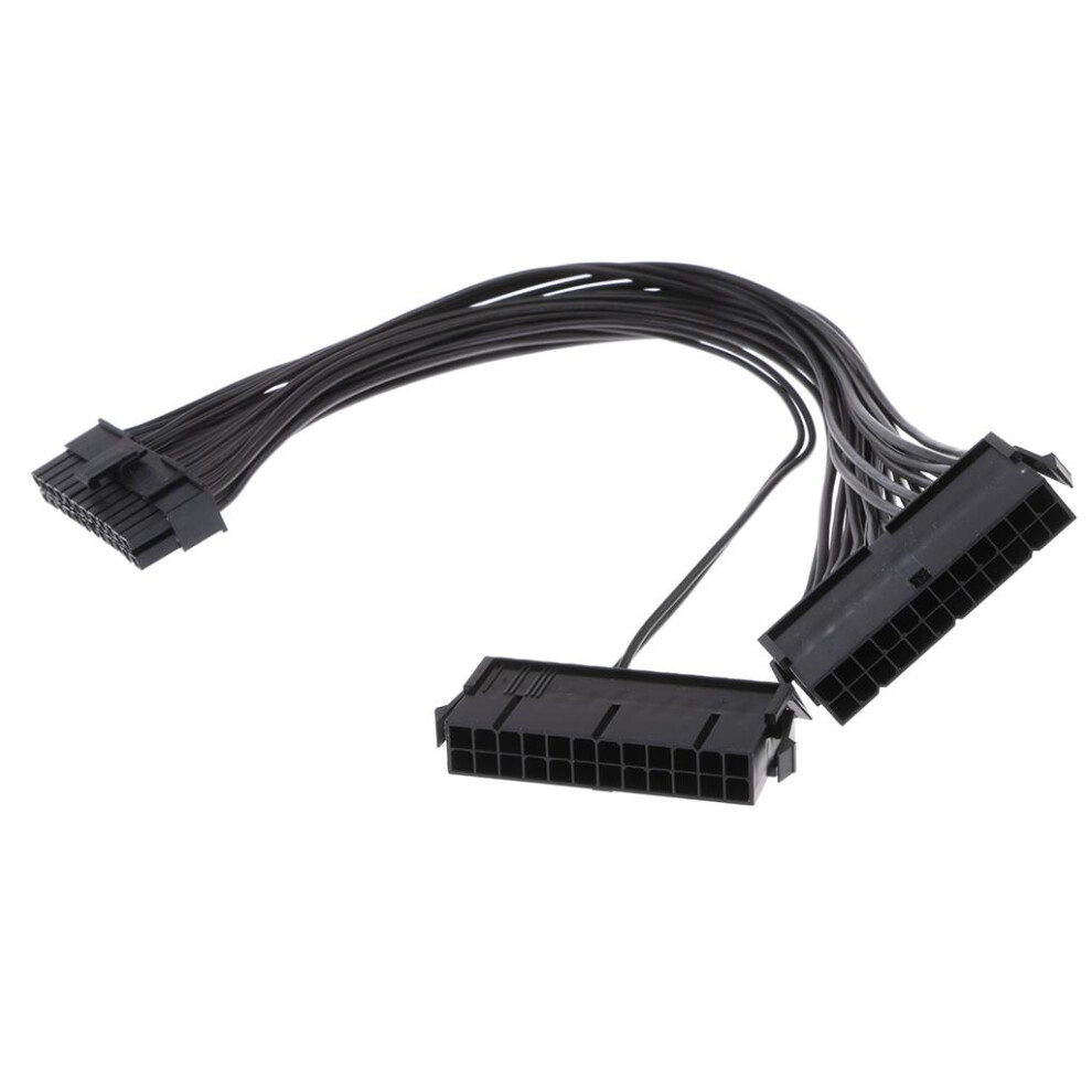 24Pin Male To Female Dual Psu Atx Power Adapter Mining Cable Connector 6901423383258