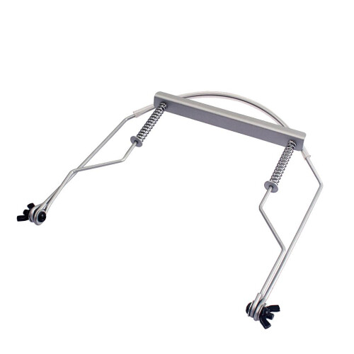 Chrome Adjustable 10 Holes Harmonica Holder Mouth Neck Hands Free Stan 2