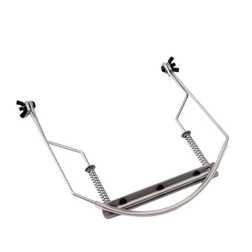 Chrome Adjustable 10 Holes Harmonica Holder Mouth Neck Hands Free Stan 1