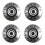 4 Pieces Electric Guitar Tone & Volume Knobs for Bass Les Pauls Clear 2