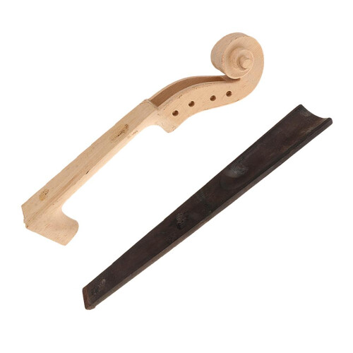 Maple Violin Neck with Ebony Fingerboard for 4/4 Full Size Violin DIY 2