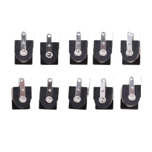 10 Pieces 5.5mmx2.1mm DC Power Supply Jack Socket Female PCB Mount Con