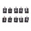 10 Pieces 5.5mmx2.1mm DC Power Supply Jack Socket Female PCB Mount Con 1