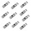 10 Pieces Metal Barrel String Cord Locks 2 Hole Toggle Spring Clasp St 2