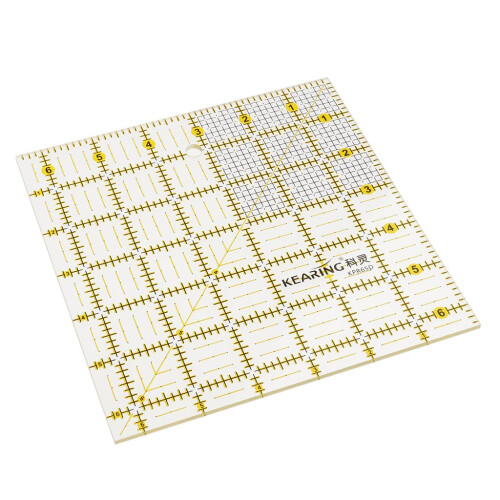 Square Shape Grid Acrylic Quilting Templates Patchwork Ruler 16.5x16.5 1