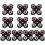 10 Pieces PCB Mount AV Concentric Outlet 4 RCA Female Socket Connector 2