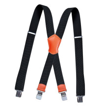Suspender for Men ElasticStrong Clips 3.8cm Wide Adjustable X Type Bra
