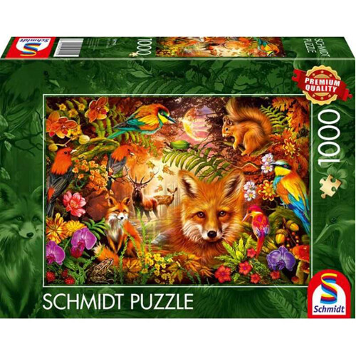 Asmodee Flowers, Fur and Feathers Puzzle - 1000 Pieces - Board Game