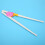 Children's Training Reusable Silicone Chopsticks, Flat Rounded Head, PP & ABS 4