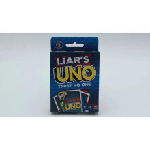 UNO Lügner - Kartenspiel für Erwachsene, Kinder, Familien - Spiel der Tricks und des Bluffens - Mattel Games - JLH43 - 7 Jahre und älter