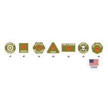 Flames of War: NAM -Tropic Lightning Token Set