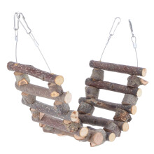 Échelle pour perroquet, échelle pour oiseaux, multifonctionnelle, en bois de pommier naturel, jouet à mâcher sans danger pour petits animaux,