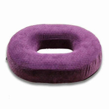 (Purple) Orthopedic seat cushion for coccyx pain relief with memory foam