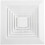 Integrated Ceiling Ventilation Fan ABS 20x20cm Kitchen And Bath Powerful Airflow Silent Operation 5