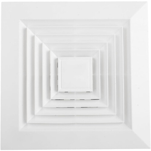 Integrated Ceiling Ventilation Fan ABS 20x20cm Kitchen And Bath Powerful Airflow Silent Operation 1