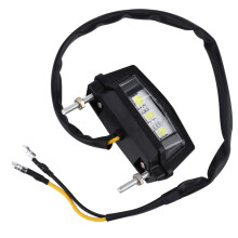 Motorcycle LED License Plate Light Rear Illumination EnergySaving For Motorbike Camping Snowmobile Trailer Use