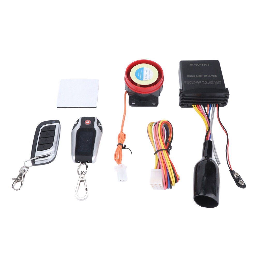 2-Way Motorcycle Alarm System 105-125Db Waterproof Remote Lock/Unlock 3461375039380