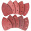 Mouse Sanding Sheets 20 Pcs 80 Grit Hook and Loop Sandpaper Sheets for Wood Metal Plastic 2