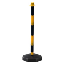 Traffic Warning Column Reflective Movable Sign Post With Adjustable Height For Construction Vehicle Restrictions Parking