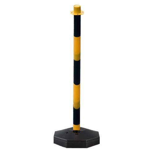 Traffic Warning Column Reflective Movable Sign Post With Adjustable Height For Construction Vehicle Restrictions Parking
