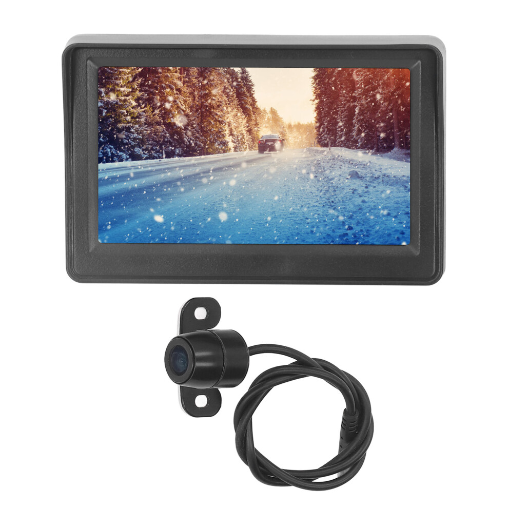4.3" Waterpoof Car Backup Camera Kit For Rvs Trucks Vans With Night Vision 4981375040159
