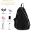 Ball Paddle Backpack Adjustable For Racket Storage Lightweight Cricket Kit Bag With Protective Compartment Black 4