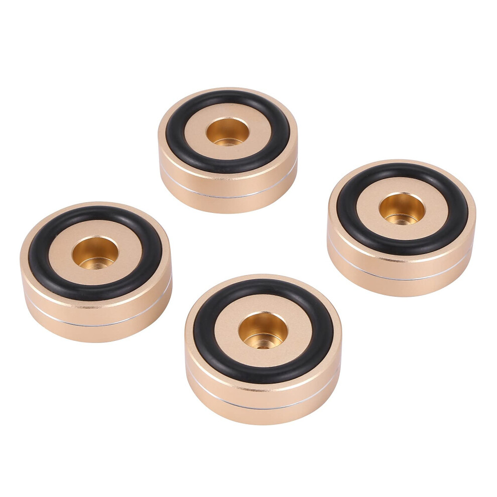 Turntable Isolation Feet Pads Aluminum Speaker Spikes Cones Base Mat 4Piece For Audio Amplifier 9347817499865