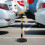 Traffic Warning Column Reflective Movable Sign Post With Adjustable Height For Construction Vehicle Restrictions Parking 2