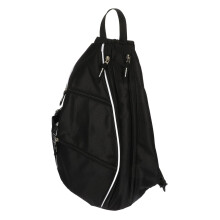Ball Paddle Backpack Adjustable For Racket Storage Lightweight Cricket Kit Bag With Protective Compartment Black