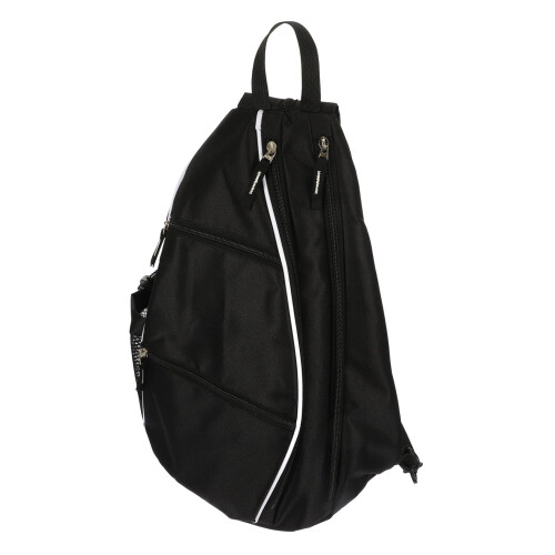 Ball Paddle Backpack Adjustable For Racket Storage Lightweight Cricket Kit Bag With Protective Compartment Black
