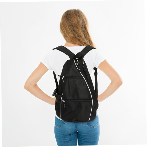 Adjustable Pickleball Racket Bag Portable Polyester Ball Protector Compact Reusable Sports Backpack Paddle Storage 2