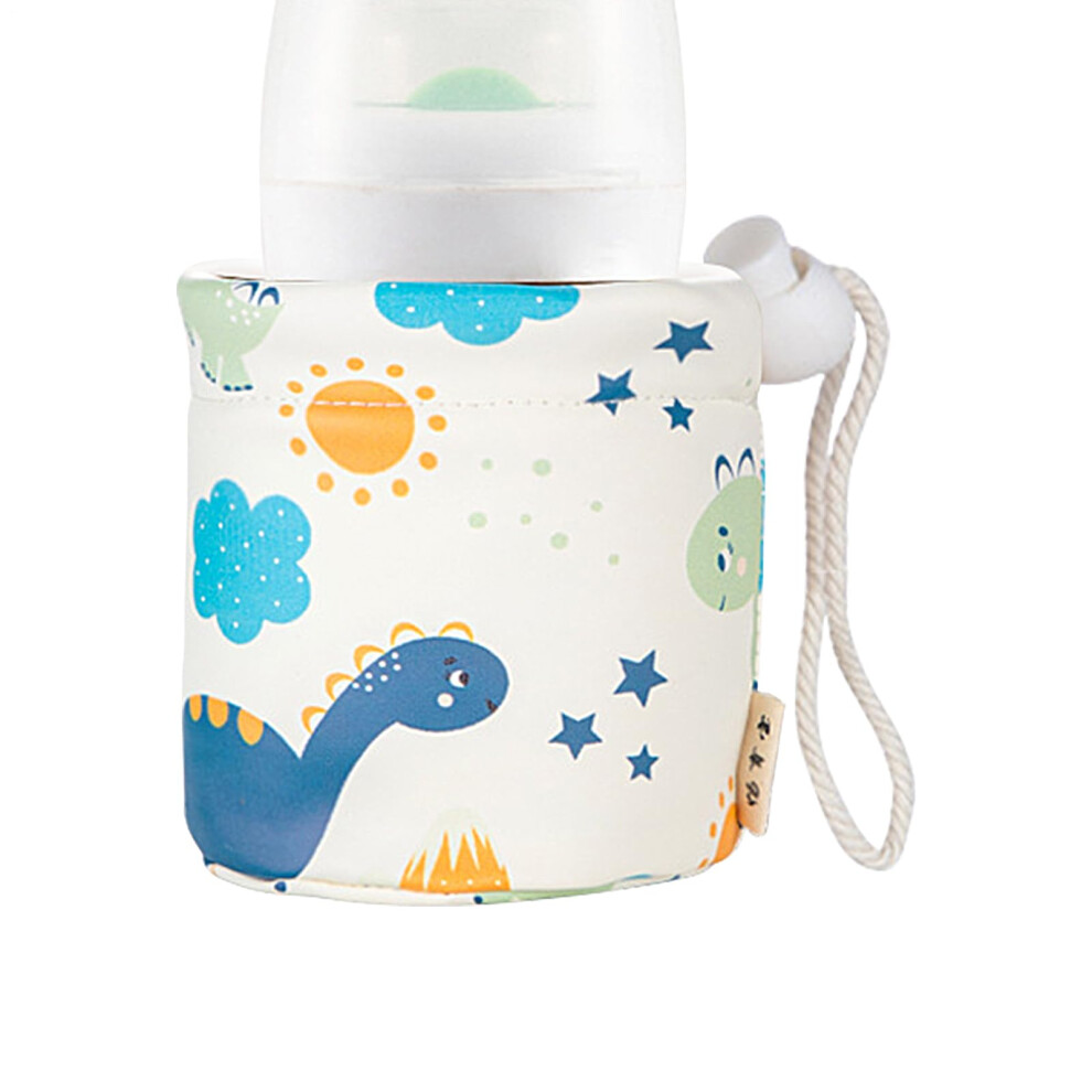Baby Bottle Warmer Sleeve Waterproof PU Leather Thermal Cover DropProof Outdoor 120ml